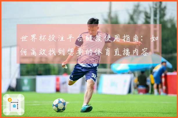 世界杯投注平台链接使用指南：如何高效找到想要的体育直播内容